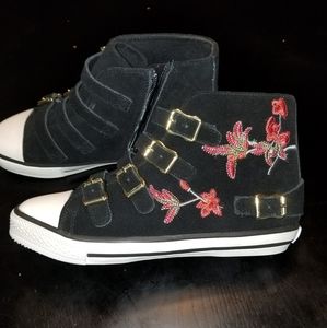 ASH Vava Floral suede sneakers
